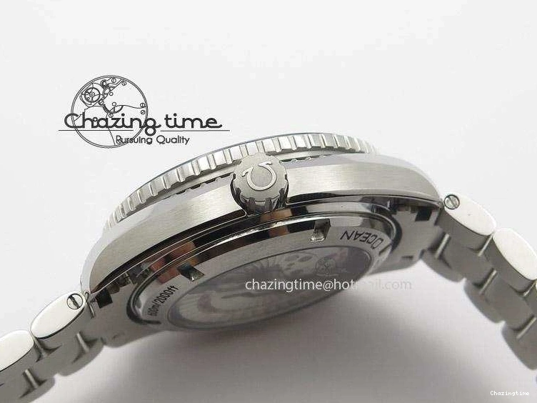 0501 Planet Ocean GMT 42mm V6F Best Edition Blue Bezel Blue Dial On SS Bracelet A ModernLook 8274